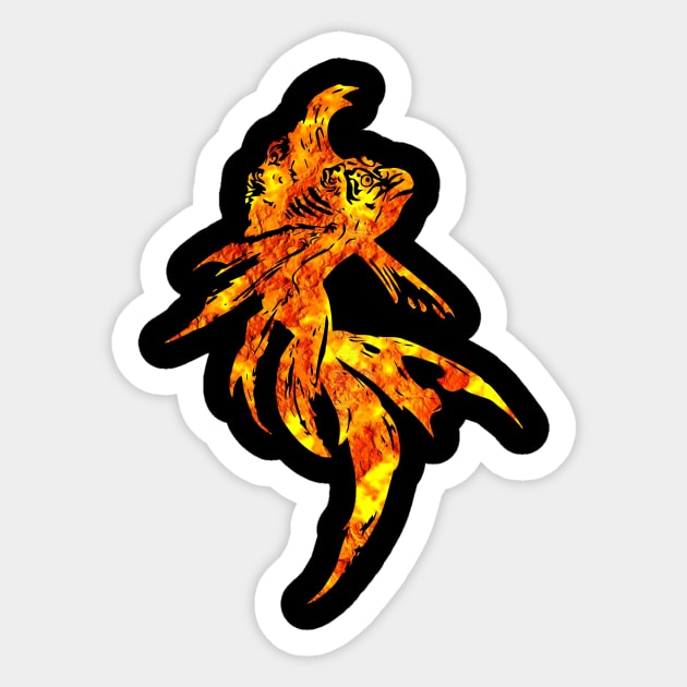 gold fish Sticker by Hedgeh0g